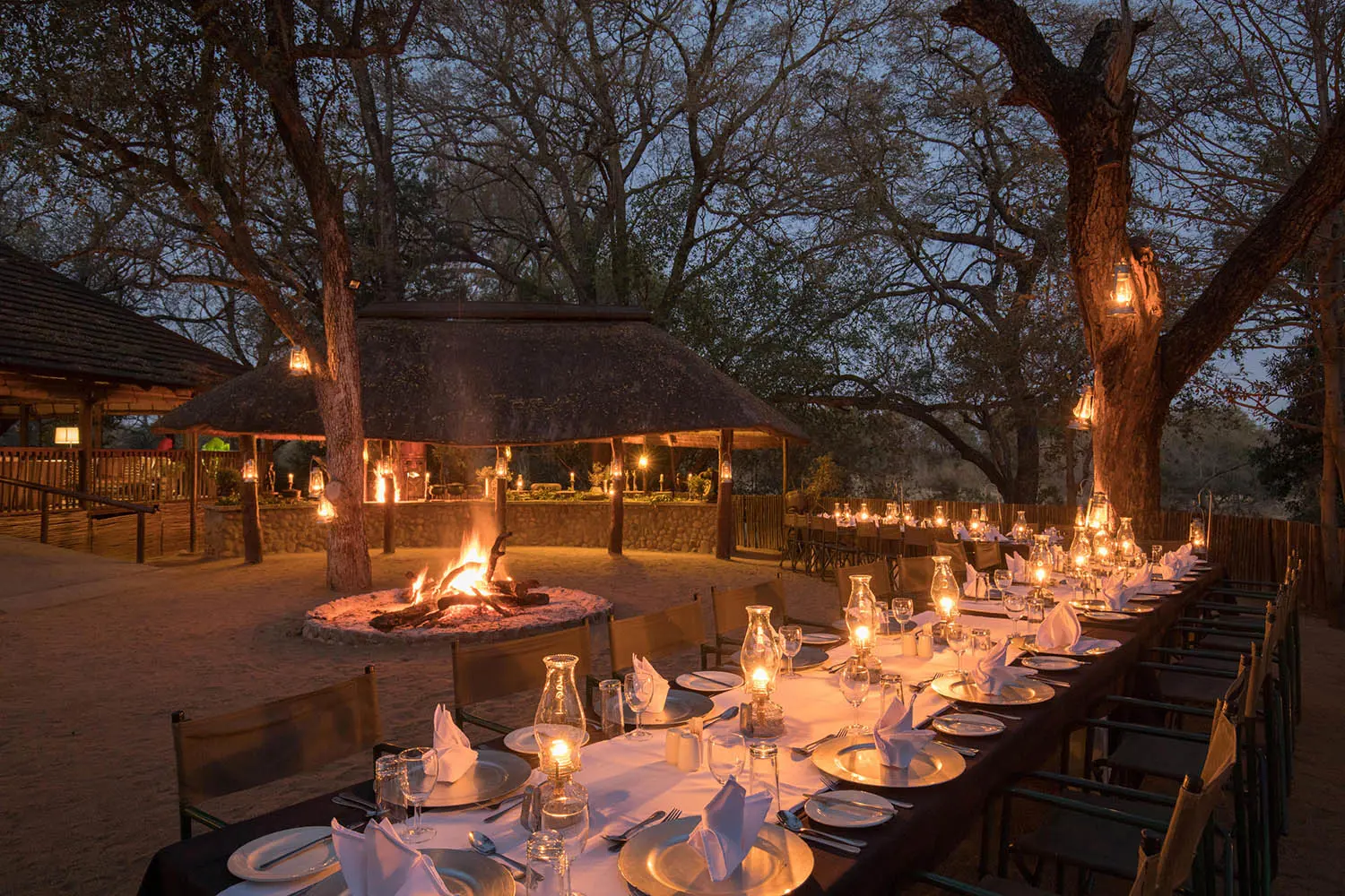 Chisomo Safari Camp Blessings Karongwe Portfolio African Safari Gallery Traditional And Elegant Boma Evenings