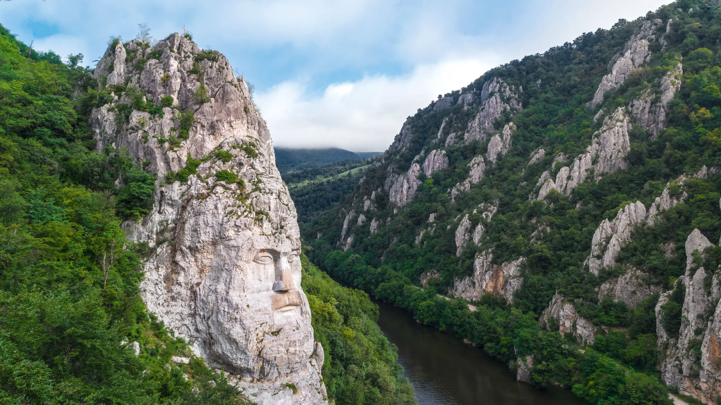 Carving in the Iron Gate Gorge, Romania