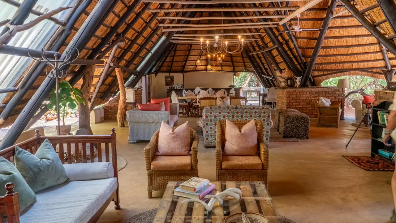 Ivory Safari Lodge, Hwange National Park, communal area