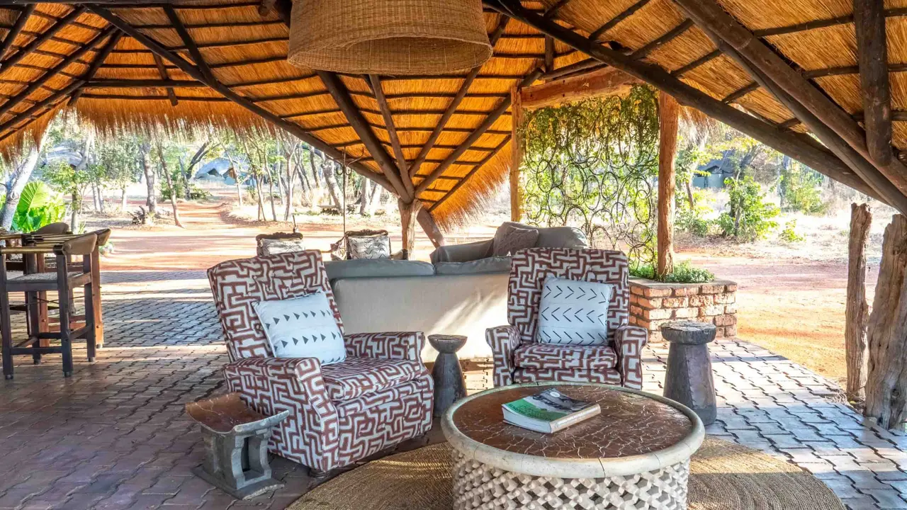 Sable Valley Lodge, Hwange National Park, exterior lounge