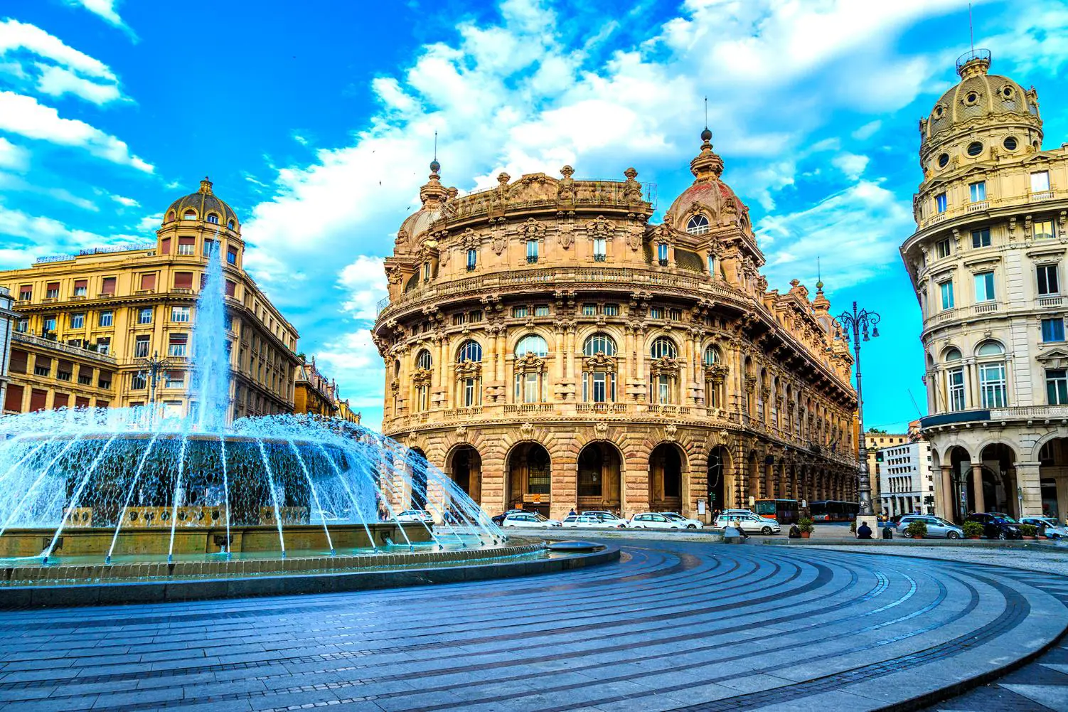 Piazza de Ferrari, Genoa, Italy