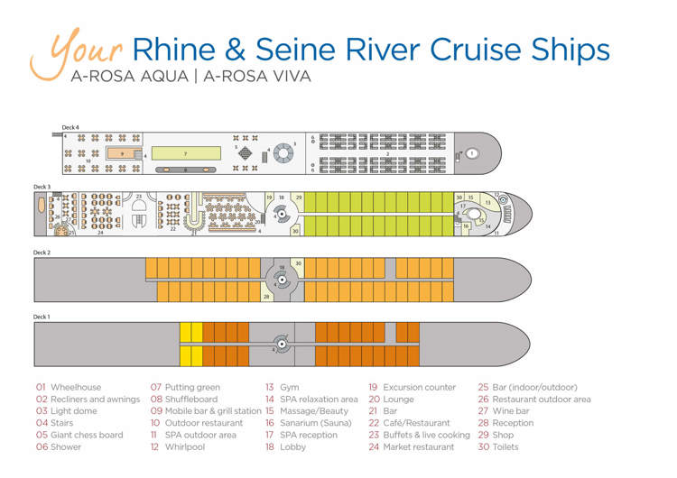 A-Rosa Aqua Deckplan