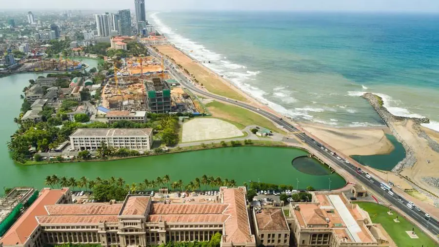 Colombo aerial view, Sri Lanka