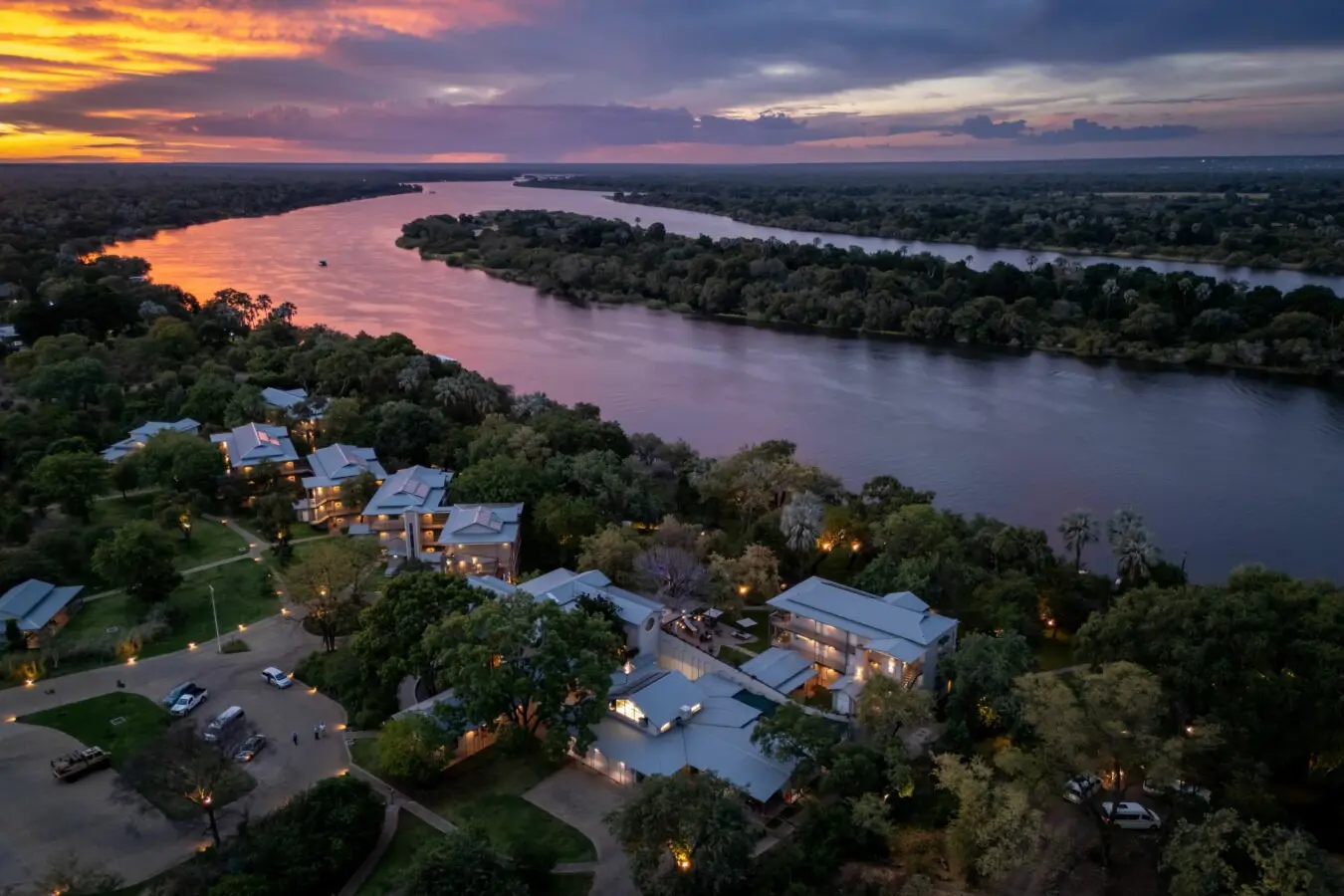 Palm River Hotel, Aerial View
