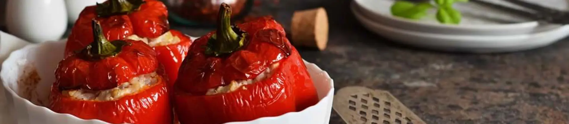 Speca Te Mbushur Stuffed Peppers