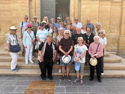 A tour group visit to Malta
